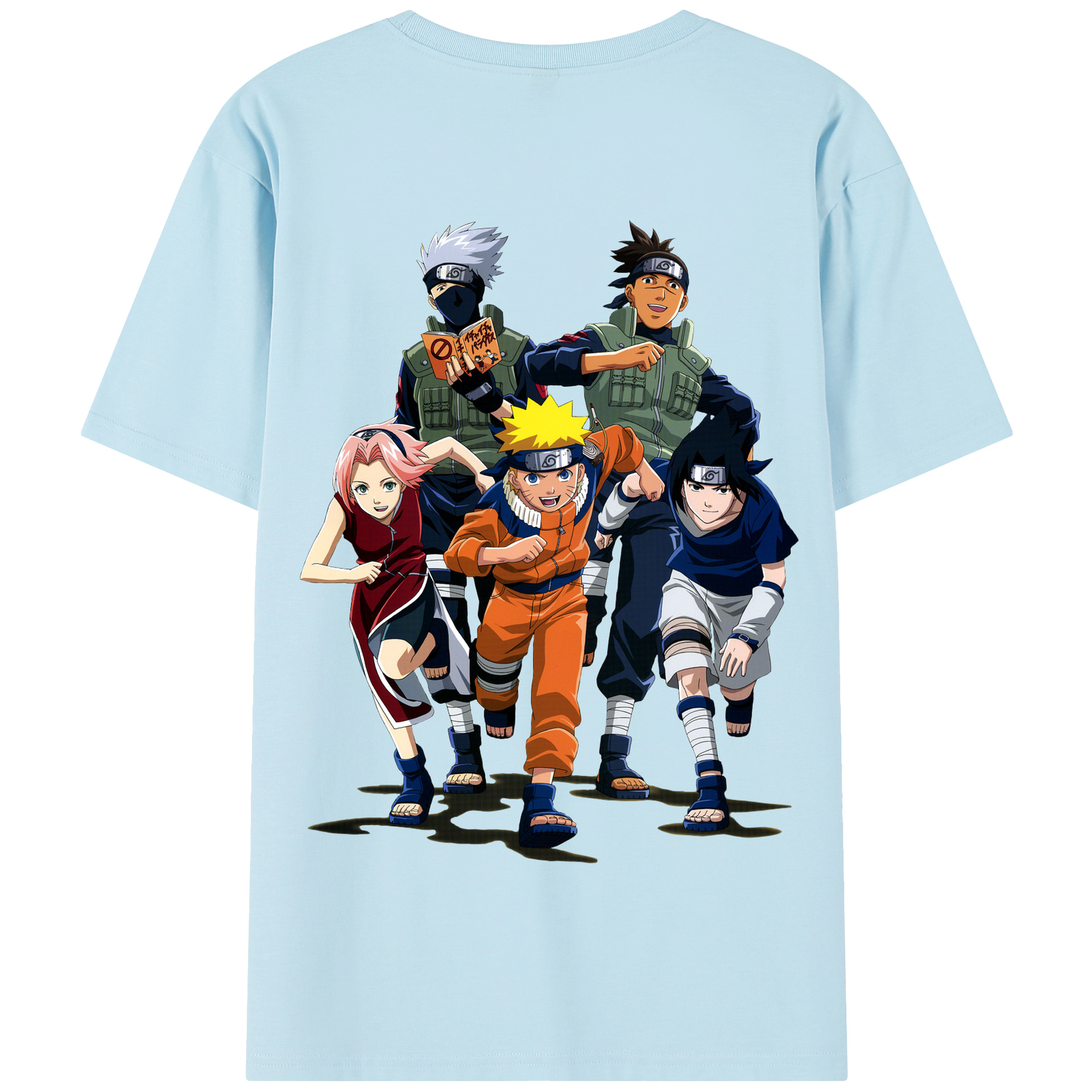 （画像用） NARUTO -ナルト- うずまき ナルト Uzumaki Naruto 綿100％半袖Tシャツ（背面プリント）